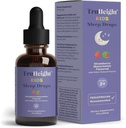 TruHeight Kids Sleep Tincture Ages 2 + (Awatermelon Flavor) - Dzieci, Toddlers & Kids Natural Sleep Aid - Baby, Toddler, Child Melatonin 2 Lat + - Witamina B6, Riboflavin, Cynk, Miedź, Basen cytrynowy