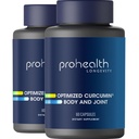 ProHealth Body & Joint - Zoptymalizowana kurkumina Longvida (60 kapsułek wegetariańskich) (2- Pack)