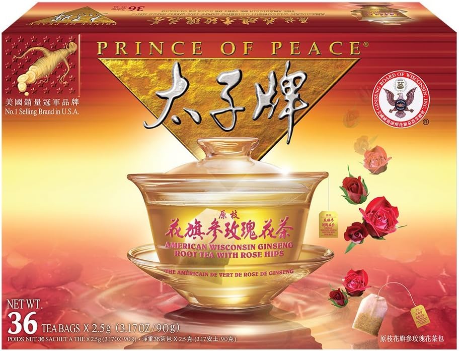 Prince of Peace ® American Ginseng Rose Tea (36 saszetek)