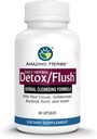 Niesamowite zioła Detox / Flush Blood Cleanifier - Wszystkie naturalne Detoksykacji Suplement Made with 7 Potężne Czyszczenie i Czyszczenie Agentów - 60 Hrabia