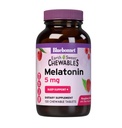 Bluebonnet Nutrition EarthSweet Melatonin 5 mg Szybkie szybkie rozpuszczanie relaksacji nocnej i Resteful Sleep Support - Pomoc na sen - Bez glutenu, Wegan - Smak malinowy - 120 Tabletki do żucia