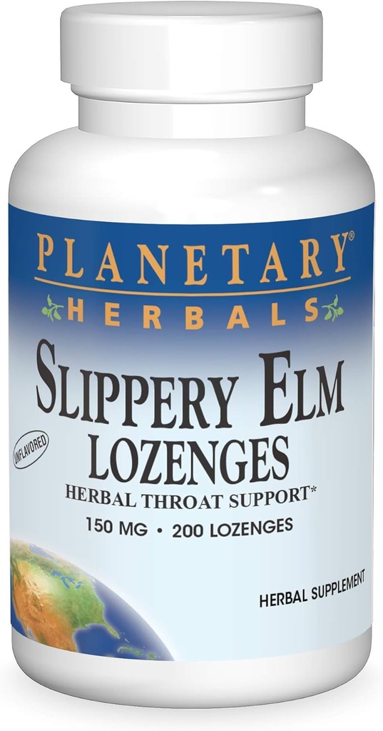 HERBATY PLANETARNE Slippery Elm Lozenges, Unflavored, 200 Hrabia