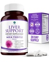 Wsparcie dla wątroby - Detox & Cleanse Supplement (Vegetarian) - Zaawansowana formuła zdrowia wątroby naturalnej, która łączy mleko Tistle, Selen, kurkumina kurkumina kurkumina kurkumina, Witamina B12, Witamina C, Kwas lipowy alfa, Cysteina N Acetylowa, Magnez, Tauryna i więcej - 30 Day Supply