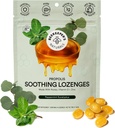 Naturals Beekeeper Kojąca mięta Eucalyptus Kapsułki, Wsparcie immunologiczne z witaminą D, Cynk i Propolis, Chłodzenie i Gardło Kojąca Lozenges, 14 Ct