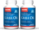 Jarrow Fixas Krill Oil - 60 Softgels - Phosfolipid Omega-3 Complex z Astaksantyną - Może wspierać zarządzanie lipidami, Funkcje mózgu i Metabolizm - 30 Służenia
