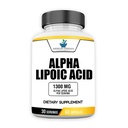 American Standard Supplements Alpha Lipoic Acid 1300mg Per Serving - Wegan, Gluten Free, Non-GMO, 60 Kapsułki, 30 Słupki