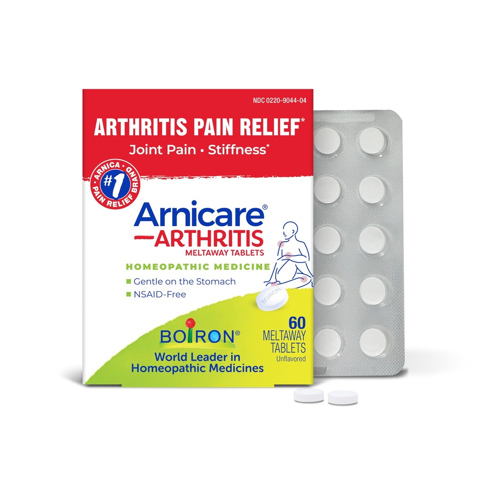 Boiron Arnicare Artretitis Tablets for Artretitis Pain Relief, Joint Soolness, and Rheumatic Pain - 60 Count