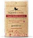 EquineStraw, 3 cu ft (25 lb) Rozszerza się do 10 + cu ft - Pszenica Szczelna Pościel dla koni, Foaling & Trailers - Bezpyłowe, Alergen- Free, Absorbent, Sensitive- Skin Safe - zrównoważony zasolony