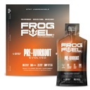 Żaba Paliwo Ultra Energy Gel & Pre Workout Shot z 1500mg Beta Alanine, Electrolytes 8g Białko Nanohydrolizowane Kolagen trawy, 10 g Węglowodory, Gluten Free, Tłuszcz wolny, Berry, 1.2 oz Pakiety, 24 Pack