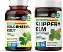 BIO KRAUTER Goldenseal 100 Kapsułki i śliska Elm 60 Gumiaki