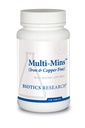 Biotics Research multi Mins Żelazko i miedź Free Multi Mineral Complex, Zbalansowane Źródło Chelatów mineralnych i całej żywności, Fitochemicznie Bound Minerals, łatwo wchłaniane. 120