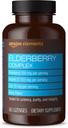 Elementy zespołu Elderberry, Wsparcie układu immunologicznego, 60 Lozenges aromatycznych Berry, Elderberry 100mg, Witamina C 103mg, Cynk 12 mg na jedną porcję (Opakowanie może się różnić)