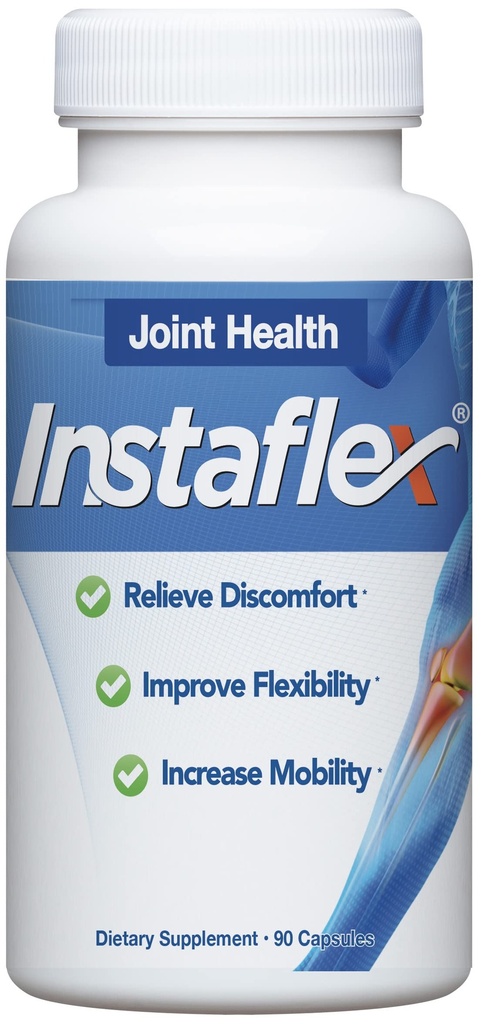 Suplement do wspólnego wsparcia Instaflex - Klinicznie badany Mieszanka Relief Joint Glucozamine, MSM, White Willow, Turmeric, Ginger, Cayenne, Kwas hialuronowy - 90 Kapsułki