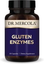 Dr. Mercola Gluten Enzymy, 30 Kapsułki, Non-GMO, Gluten Free, Soy Free