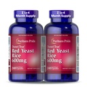 Puritan 's Pride Doctors Trust ® Red Yeast Rice 600mg, Suplement diety, 240 Kapsułki szybkiego uwalniania, 2 opakowania