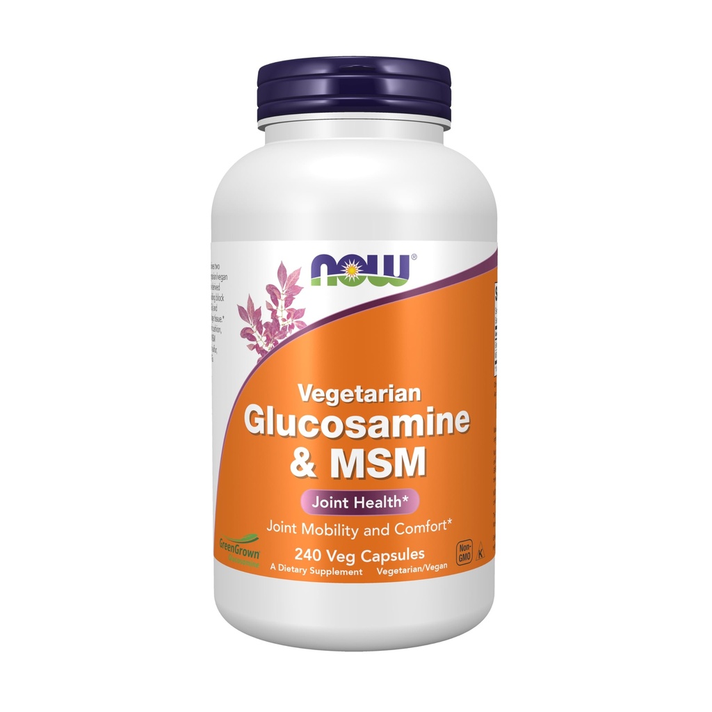 NowFoods Wegetariańska Glukozamina & MSM Joint Health 240 Kapsułki Veg