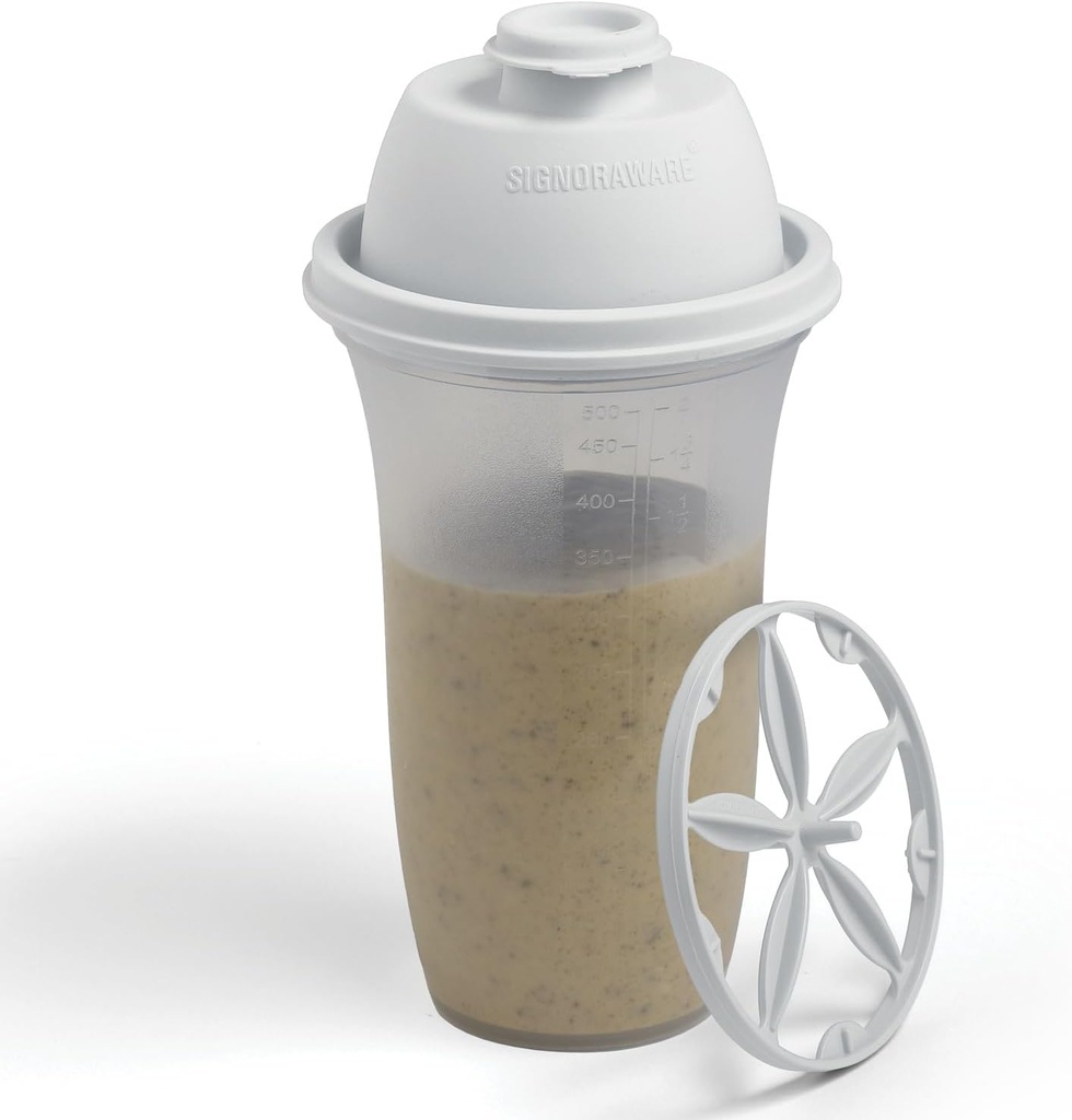 SIGNORA shaker butelka shaker shake 124; 17- Ounce plastikowe butelki z proteiny do shake 'a i shake & Smoothies, Napoje, Mieszanie Sałatki opatrunku i sosów, Margarita, & więcej