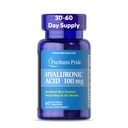 Puritans Pride Kwas hialuronowy 100mg, Suplement diety do nawadniania skóry, 60 Kapsułek szybkiego uwalniania