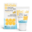 BioGaia Immune Active Baby Probiotic Drops + witamina D Biogaia 124; dla niemowląt i dzieci od 0- 36 Miesiące od 124; Wsparcie Digestive & Immune Health Department 124; Allergen, Dairy, Soy & Gluten Free Supply 124; 50 Day Supply