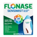 Flonaza Sensimist Ulga alergiczna Nasal Spray dla Non-Drowsy, 24-godzinna ulga alergii wieloobjawowej - 60 Spray