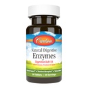 Carlson - Natural Digestive Enzymes, Digestive Aid # 34 z Protate, Amylase & Lipase, Digestive Support, Dietetyczny Wchłanianie & Optymalne Wellness, 50 Tabletki