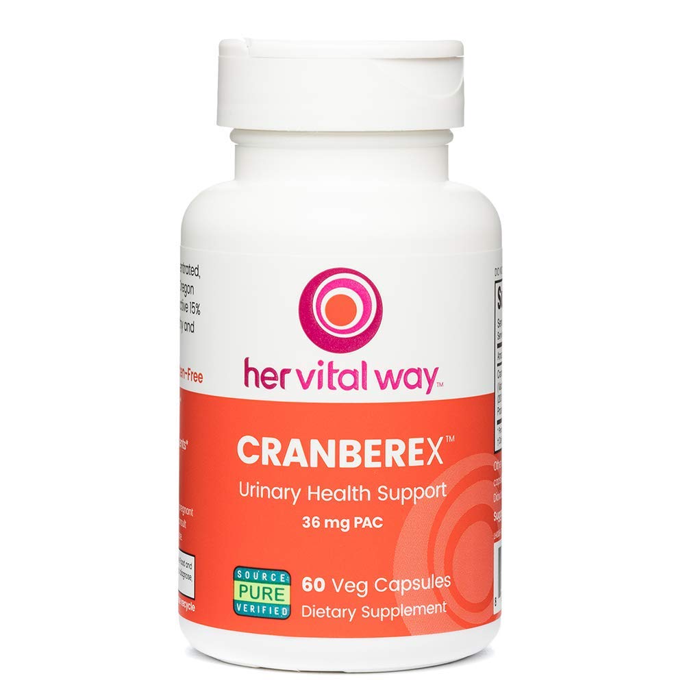 Cranberex - Pigułki żurawinowe dla kobiet i mężczyzn - Suplement żurawinowy z 36mg PAC - Wyciąg żurawinowy Kapsułki do moczu Tract Health i Nerki - 60 Kapsułki Veg