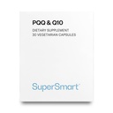 Supersmart - PQQ & Q10 (CoQ10) - Potężny przeciwutleniacz stosowany w celu ochrony Mitochondria Do 20% dla komórek starzejących się 124; Non-GMO & Gluten Free - 30 Kapsułki wegetariańskie