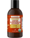 Kate Naturals Lecytyna Słonecznikowa Płyn do gotowania i pieczenia. Ciekła lecytyna do gumy, smoothies & Lactation Supplement (4oz, Organic, Vegan, Gluten- Free)