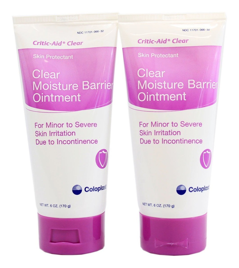 Coloplast Critic- Aid Clear Moisture Barrier Maintment - 6 Ounce Tube - Opakowanie 2