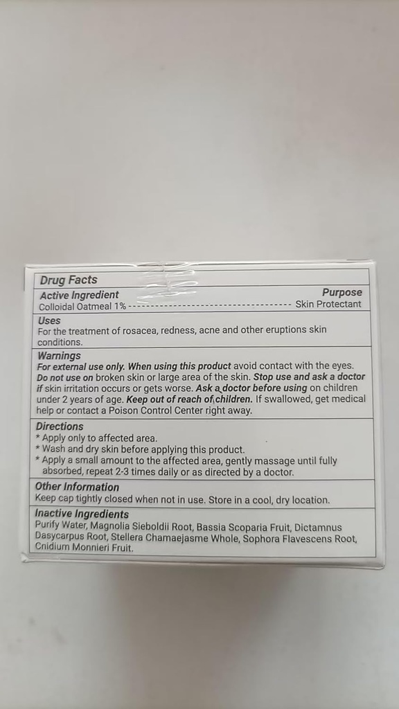 Rosacea Cream, Szybka ulga dla czerwieni, Pimples, Bumps, Nawadnianie, Palenie, Obrzęki, Swędzenie, Suchość z wszystkich naturalnych składników ziołowych, 3.53 oz
