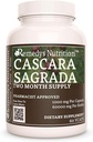 Żywienie Remedy 's Cascara Sagrada 124; 1000 mg, 60 Kapsułek Vegan Herbal Dietetyczny suplement 124; Dwa miesiące dostaw