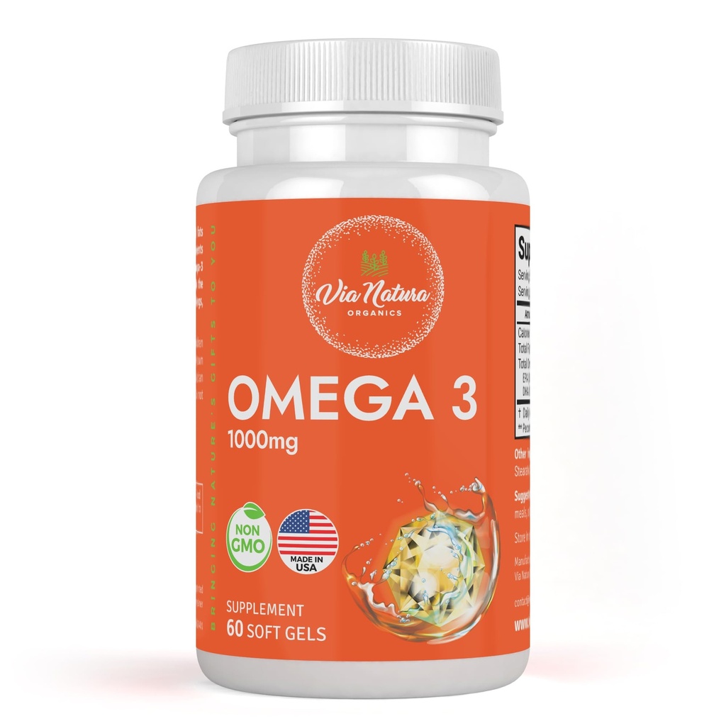 Omega 3 Bilans 124; 1000mg Bilans 124; Olej rybny 124; Kwasy tłuszczowe 124; EPA & DHA Bilans 124; Non-GMO Bilans 124; 60 Softgels