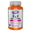 Teraz żywność Sport Nutrition, R & R Rest and Repair, Recovery *, Promotes Resteful Sleep *, Preserves Lean Mass, Redukuje Post- Workout Soveness *, Wegan, NGMO, 90 Kapsułki Veg