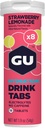 GU Energy Hydration Electrolyte Drink Tablets, Enturanced Endurance Sports Drink for Running, Cycling, Triathlon, Truskawka Lemoniada, 8- Count (96 Służenie)