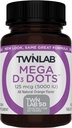 Twinlab Mega D- Dots - Suplement Witaminy D dla zdrowia immunologicznego i wsparcia kości - 100 tabletek pomarańczowych, 125 µg (5000 j. m.) (opakowanie po 2)