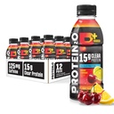 Protein2o 15g Białko serwatki Izolacja Napoju Napoju Nawadniającego Plus Energia & Focus, 350mg Electrolytes, 125mg Kofeiny, Cukier wolny, Cherry Lemonade, 16.9 oz Butelka (Opakowanie po 12)