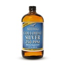 Natural Path Silver Wings Colloidal Silver Liquid - ulepszony suplement wsparcia immunologicznego - 250ppm (1250mcg) - 32oz