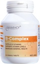 B- Complex Dietary Supplement - Zawiera wszystkie witaminy B Włączając B12, B1, B2, B5, B6, B7, Kwas foliowy do wzmocnienia odporności na stres, 1 opakowanie 60 tabletek