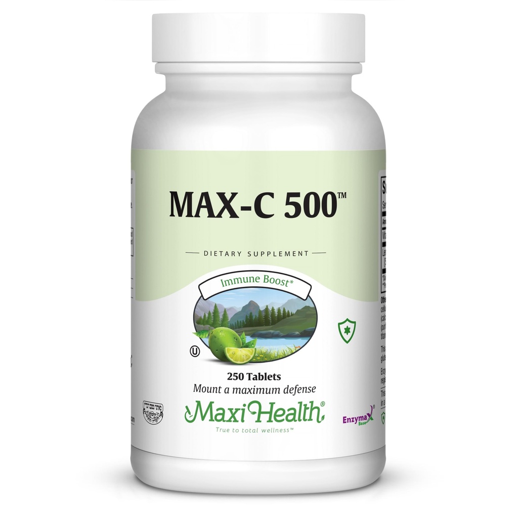 Maxi Health MAX C 500 mg - Witamina C - z Lemon Bioflavonoids Complex - 250 tabletek