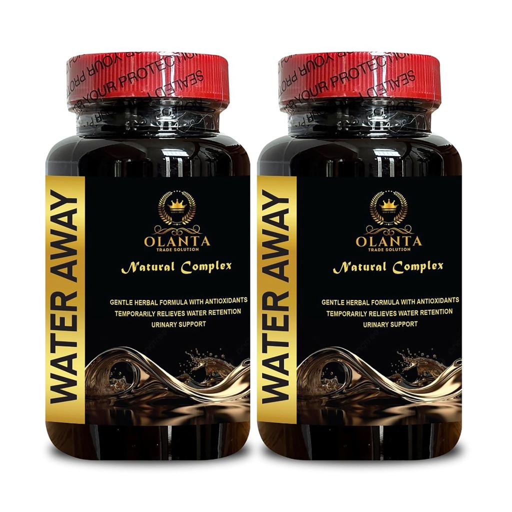 Water Away Supplement - Kidney Support, Ultra Natural Water Out Pills, Diuretics for Water Retention and Balance Support, Pomegranate, Turmeric - 2 Bottle 120 Capsules