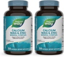 Nature 's Wapń Magnezu & Cynk Mineral Complex, Wspiera zdrowie kości i mięśnie Funkcje *, Immune Support *, 250 Kapsułki (Opakowania maja Wary) - 2 opakowania