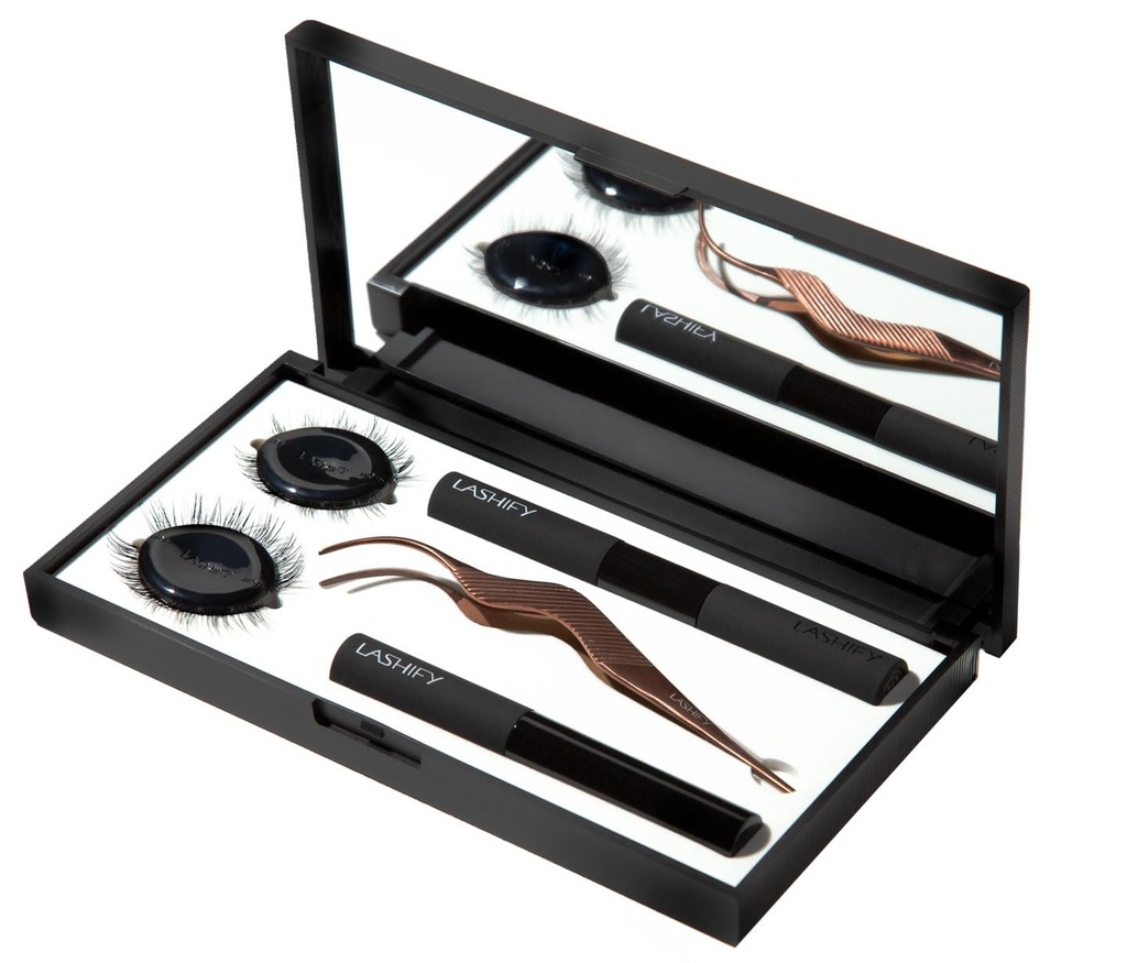 Lashify Control Kit - Kompletny zestaw do otwierania oczu DIY - Bold Gossamer Black 10mm, 12mm, Black Travel Case, Control Wand