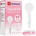 Specjalizowane kobiety pH Waginalny Test równowagi Sticks 10 Kawałki, Yeast Infection Detection Kit, BV Test, Zaprojektowany dla kobiet, Bezpieczne i higieniczne