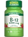 Nature 's Truth B12 Witamina 6000 μg 124; Metylkobalamina 124; 36 Tabletki 124; Szybkie rozpuszczenie Natural Berry Flavor 124; Wegan, Non-GMO & Gluten Free