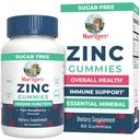MaryRuth Organic Gummie cynku 124; Suplementy cynku 124; Suplementy immunologiczne Suplement wsparcia 124; Podstawowe minerały 124; Pektyna na bazie 124; Ogólny Zdrowie i Wellness 124; Wieki 14 & Up 124; Wegan 124; Nie GMO 124; 30 Służenie