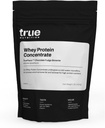 True Nutrition - koncentrat białka serwatki - 100% proszku białka serwatki - szybko działający niskowęglowy proszek z esencjonalnymi aminokwasami - wysoka w leucynie - czekoladowy krówka Brownie - 1lb.