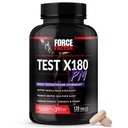 Siła Factor Test X180 PM Testosteron Booster dla mężczyzn, Overnight Testosteron Suplement do budowania mięśni, Zwiększenie siły, i promować głębszy, Zdrowy sen i odzyskiwanie, 120 Tabletki