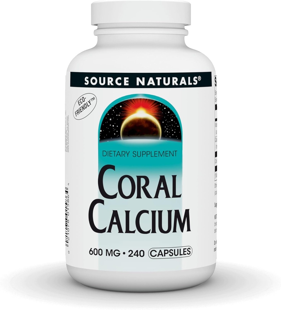 Źródło Naturals Coral Wapń - 600mg - 240 Kapsułki