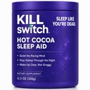 Killswitch Sleep Aid dla dorosłych - Upadek Asleep Fast & Wake Refreshed, Sugar-Free Hot Chocolate Supplement - Magnez, Tart Cherry, L- Theanine & More for Resteful Sleep, 30 Sług, Made in USA